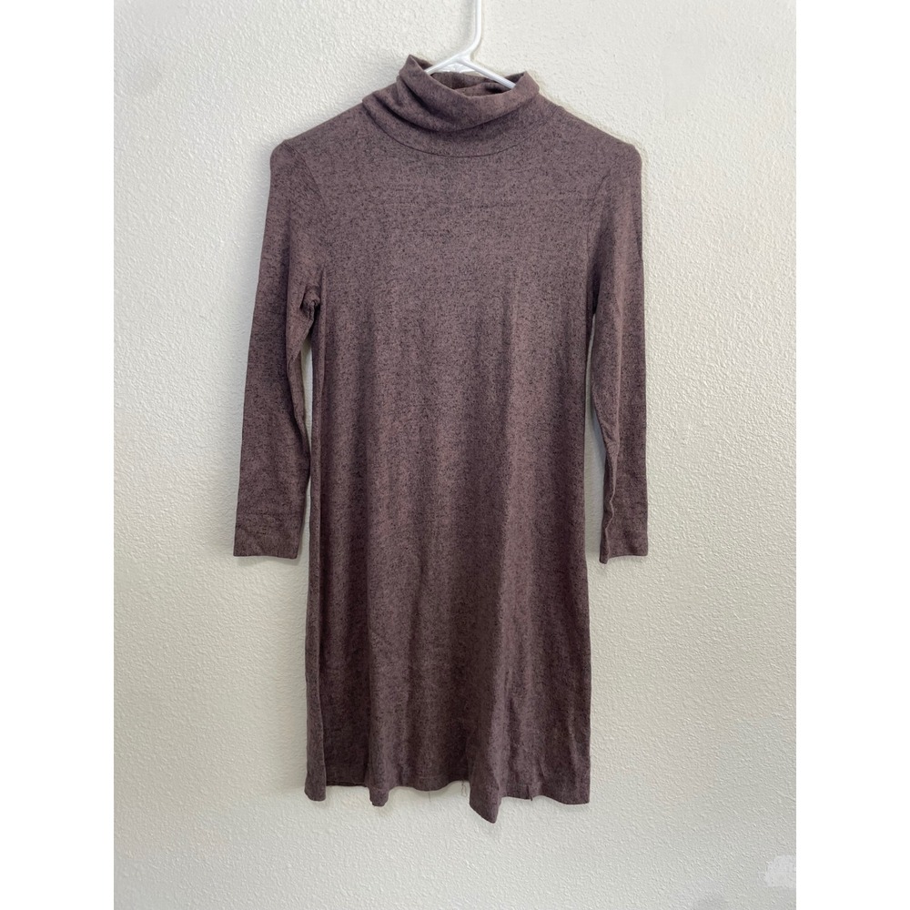 American Eagle Y2K Dress Women XS Mauve Purple Excellent Turtleneck Marled Knit - Picture 1 of 8